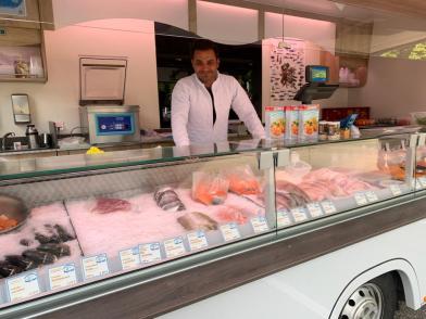 Marktstand Fisch Moby’Dick